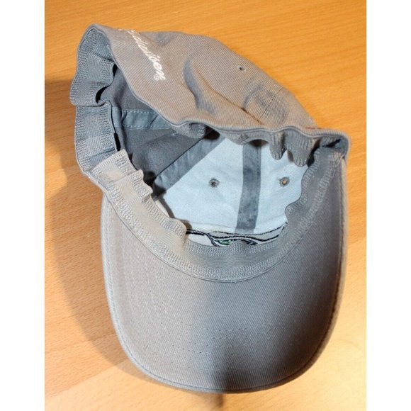 NFL Football Seattle Seahawks Boston Pizza Logo Baseball Stretch Hat Cap Gray - Picture 5 of 7